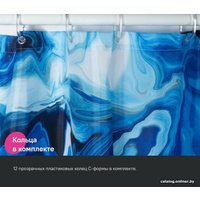 Шторка-занавеска для ванны IDDIS Base BX04P18i11