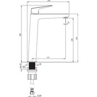 Смеситель Deante Blur Titanium BQL-D20K (титан)