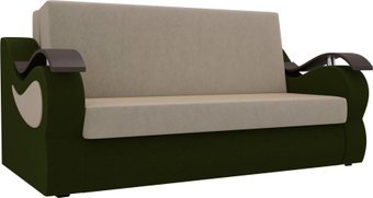 Лига диванов Меркурий 120 106332 (микровельвет, бежевый/зеленый)