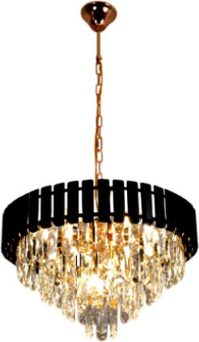 Подвесная люстра Estares Simona 86 8хЕ14-480х890-BKGD/CRYSTAL-220-IP20