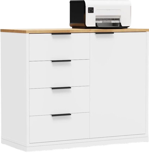 

Тумба Crafto Вера 02 90x40x75 (белый/черный/дуб)