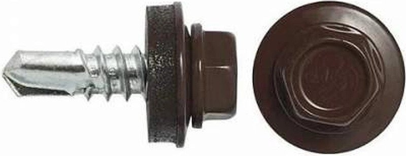 

Саморез Admiral Кровельный 4.8x70 RAL 8019 Шоколад (250шт, шоубокс)