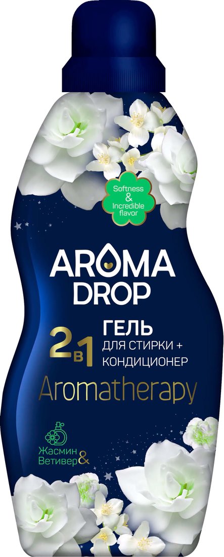 

Гель для стирки Aroma Drop 2 в 1 Aromatherapy Жасмин и Ветивер 1 кг