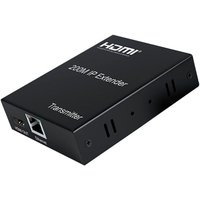 Удлинитель по витой паре USBTOP HDMI по витой паре RJ45 (LAN) до 200 метров, активный, FullHD 1080p, комплект 1 TX + 7 RX + коммутатор RJ45 (черный)