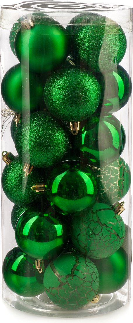 

Елочная игрушка Ausini VT25-04020-5 (зеленый, 24 шт)