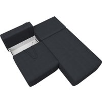 Угловой диван Лига диванов Лига-060 НПБ угол универсальный 129502 (замша Joly 16 темно-серый)