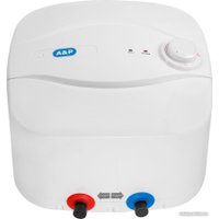 Накопительный электрический водонагреватель над мойкой A&P 310-15A в Бресте