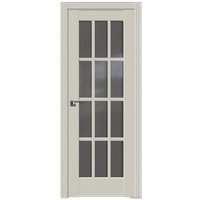 Межкомнатная дверь ProfilDoors 102U L 80x200 (магнолия сатинат, стекло графит)