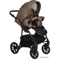 Универсальная коляска Pituso Nino (2 в 1, 3008/1 cappuccino/metalic mocca)