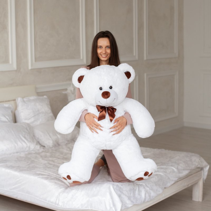 

Большая игрушка Truebear Мишка Tomas 120 cм (белый)