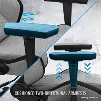 Игровое (геймерское) кресло AeroCool Crown Plus AeroWeave (серый)