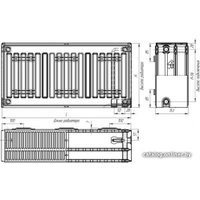 Стальной панельный радиатор Лидея ЛК 30-508 500x800
