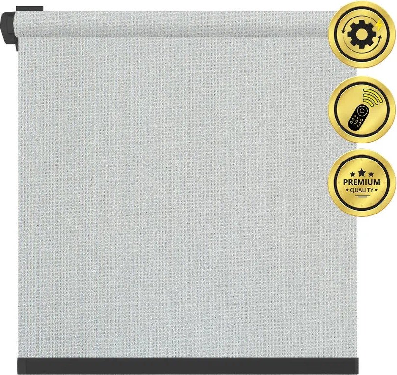 

Рулонная электроштора НеоФьюжен Эден 250 170х250 правая (серый, черная фурнитура)