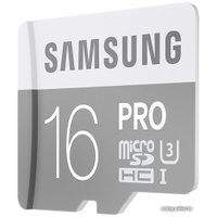 Карта памяти Samsung Pro microSDHC UHS-I U3 Class 10 16GB (MB-MG16EA)