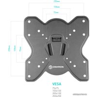 Кронштейн Onkron M3S (черный)