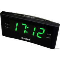 Настольные часы TELEFUNKEN TF-1712 (черный/зеленый)