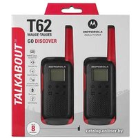 Портативная радиостанция Motorola T62 Walkie-talkie (черный/красный)
