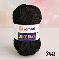 Пряжа для вязания Yarnart Dolce Baby 742 50 г 85 м (черный)