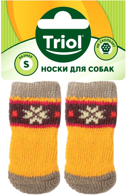 

Носочки для животных Triol Снежинка 12231039 (S, желтый)