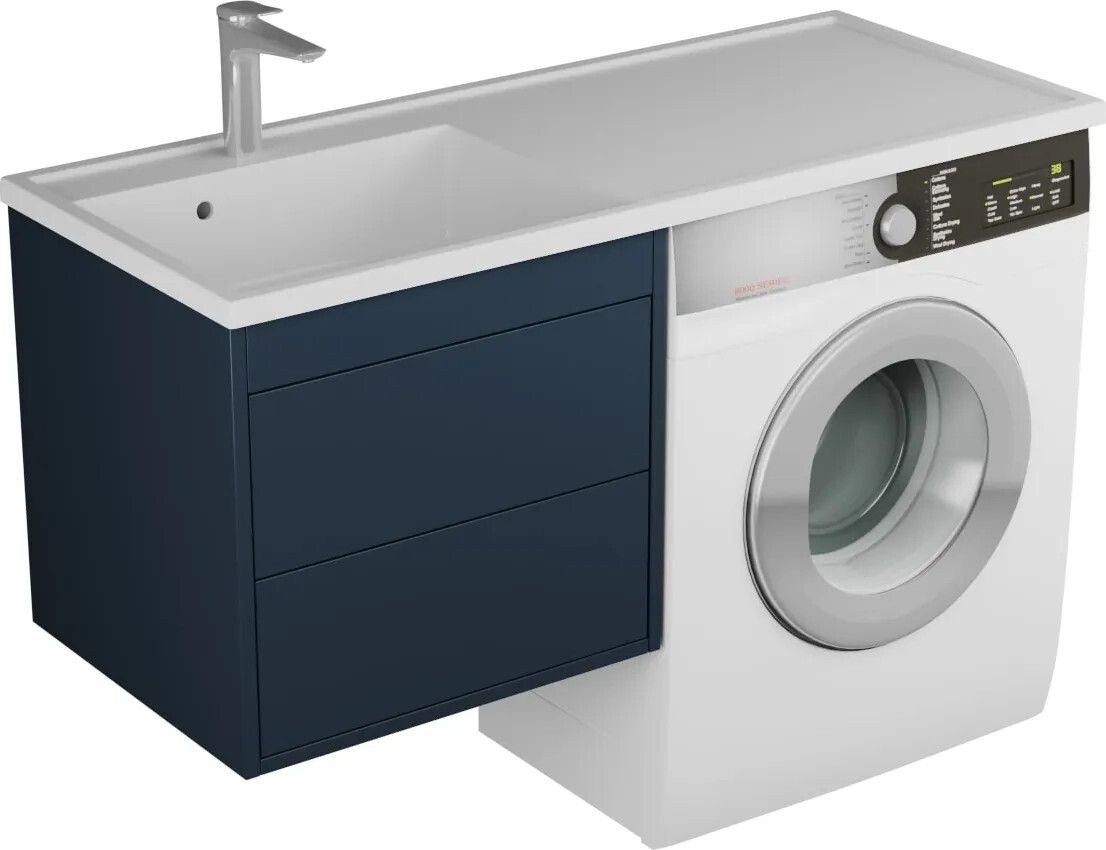 

Veneciana Тумба с умывальником Nera 55 с 2-мя ящиками + Paola Magenta 1200 L (индиго)