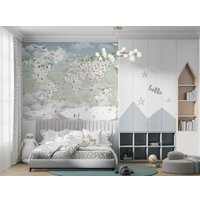 Фотообои Citydecor Детская Карта мира 351 200x140