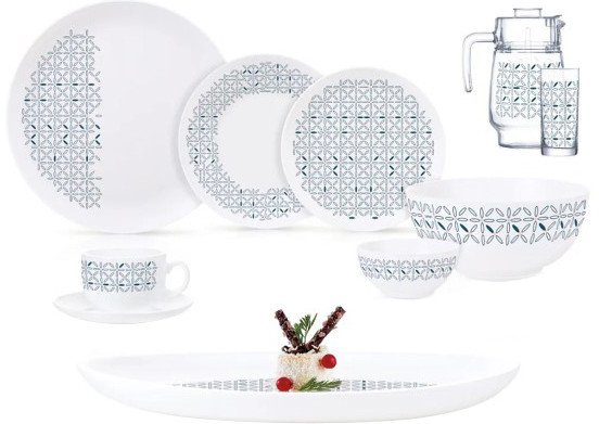 

Столовый сервиз Luminarc Diwali Carinosa Blue Q7909 (46пр)