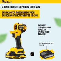 Дрель-шуруповерт Kolner Pro KCMT 20-3C (с 2-мя АКБ, кейс)