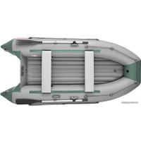 Моторно-гребная лодка Roger Boat Trofey 3100 (без киля, серый/зеленый)
