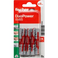 Дюбель универсальный Fischer DuoPower 8 x 65 K NV 537651 (8 шт)