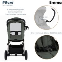Детская коляска Pituso Emma ET6 (пальмово-зеленый)