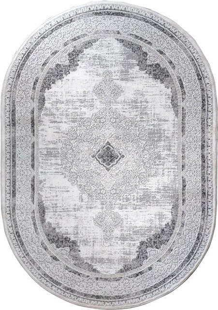 

Ковер для жилой комнаты Sirma Carpet Portfolio 05418O-WHITE-GREY-OVAL (1.4x2)