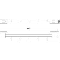 Крючок для ванны Belz B90215-5 (5 шт)