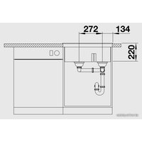 Кухонная мойка Blanco Pleon 6 Split (серый беж) [521696]