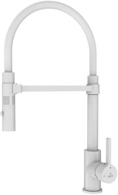 

Смеситель Rose R133C (белый)