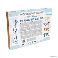 Пазл Eco-Wood-Art «Карта Мира Medium» Блю Фэнтези