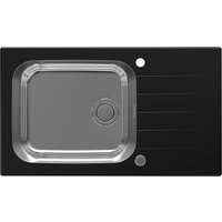 Кухонная мойка Alveus Glassix Up 40 (черный/нержавеющая сталь)