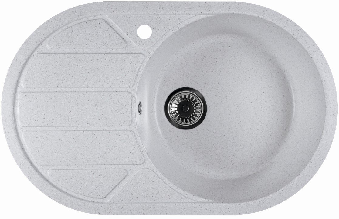 

Кухонная мойка Marblan Elon R (бежевый, с сифоном)