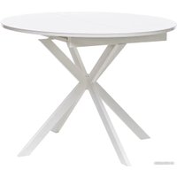 Кухонный стол Мебель Импэкс Leset Капри (белый/стекло белое)