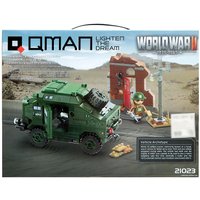 Конструктор Qman Вторая мировая война. Бронемашина 21023 9672999 (492 эл)