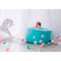 Сухой бассейн Romana Airpool (бирюзовый с розовыми шариками) ДМФ-МК-02.53.01
