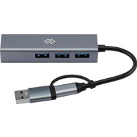 USB-хаб Digma DHUB-LAN-4port