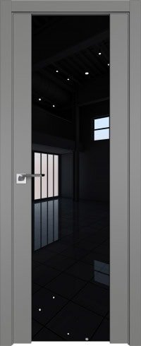 Межкомнатная дверь ProfilDoors 8U L 90x200 (грей/триплекс черный)