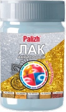 

Лак Palizh Декоратор с блестками 0.2 кг (серебристый)