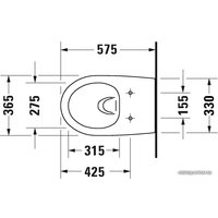 Унитаз подвесной Duravit Architec 45720900A1