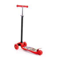 Двухколесный детский самокат Полесье 0072-V2(К-Ч) (красный/черный)