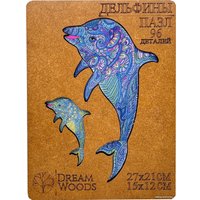 Набор пазлов Dream Woods Дельфины P-016 (96 эл)