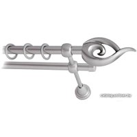 Карниз для штор Lm Decor Наутилус (сатин, гладкая, 1.8м 16мм, 2 ряда)