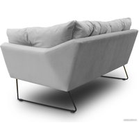 Диван Brioli Анико двухместный (V2/светло-серый)