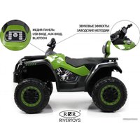 Электроквадроцикл RiverToys T001TT 4WD (зеленый)