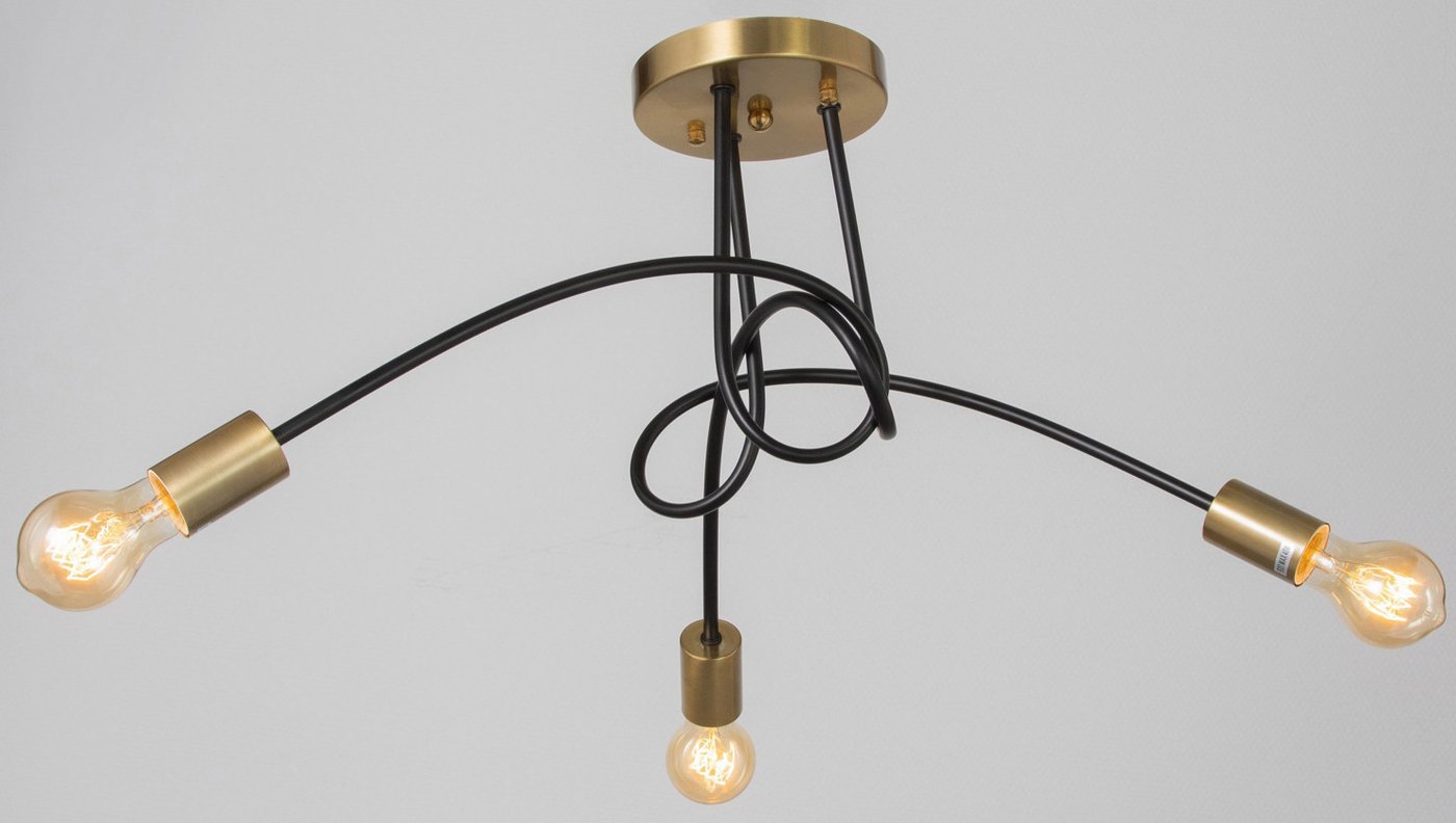 

Люстра средней высоты BayerLux Узел 10777404 (черный/латунь)